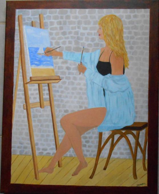 la peintre - Isabelle Dhondt