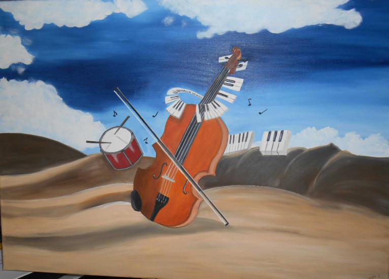 le violon - Isabelle Dhondt - Cliquer pour afficher en grand