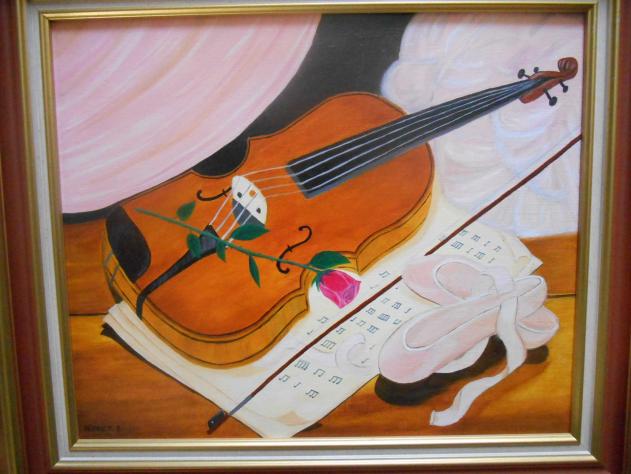 le violon - Isabelle Dhondt - Cliquer pour afficher en grand