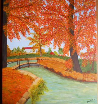 Parc en automne - Isabelle Dhondt