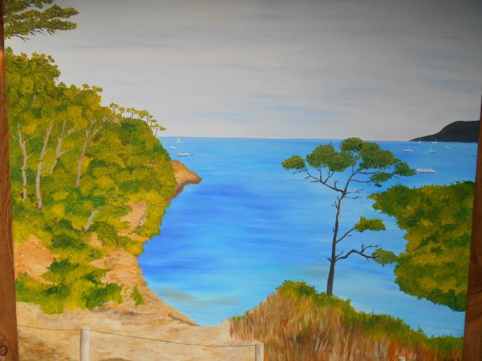 paysage Porquerolles - Isabelle Dhondt - Cliquer pour afficher en grand