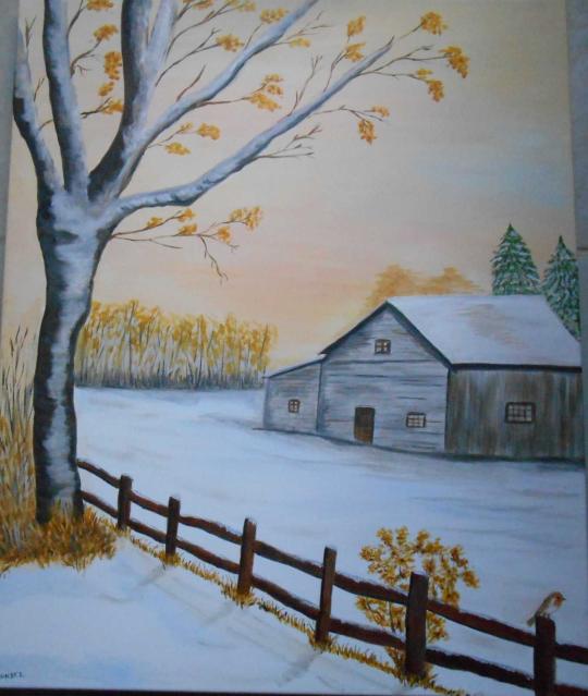 petite maison sous la neige - Isabelle Dhondt
