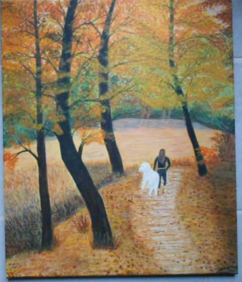 Promenade d'automne - Isabelle Dhondt