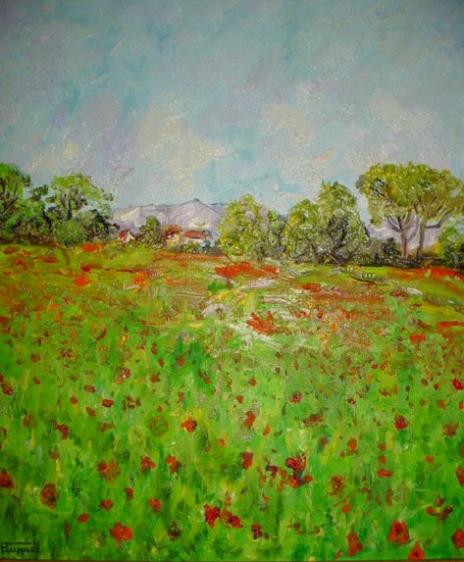 Champs de coquelicots Cazan - Georges Ruault