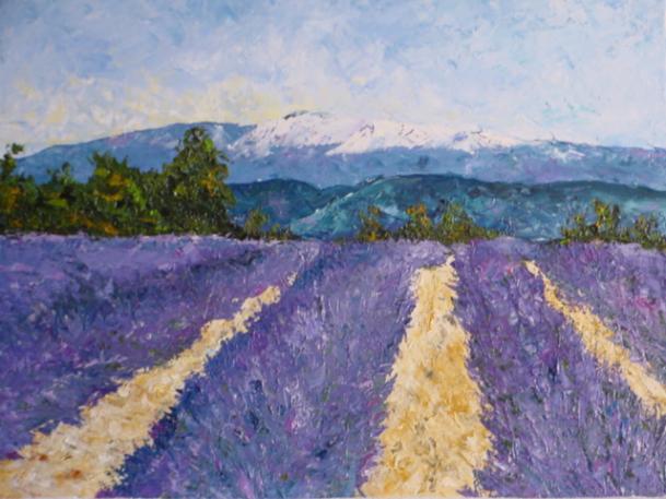 Champs de lavande mont Ventoux - Georges Ruault - Cliquer pour afficher en grand