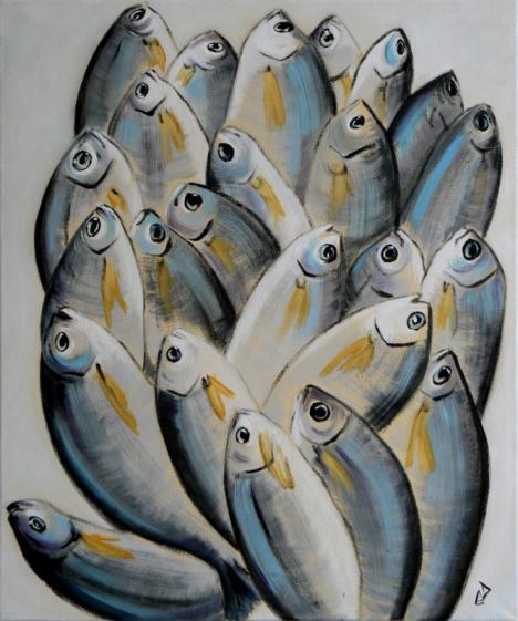 Au marché - Geneviève Duchâteau