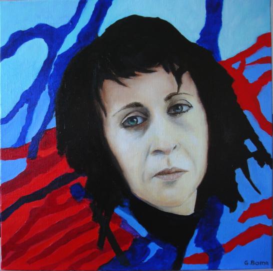 en rouge et bleu N°2 - Guy Baron