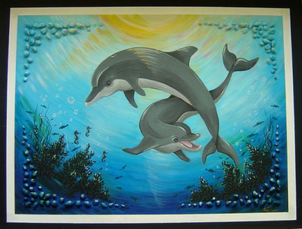 Les dauphins - Natalia Servolle - Click to enlarge
