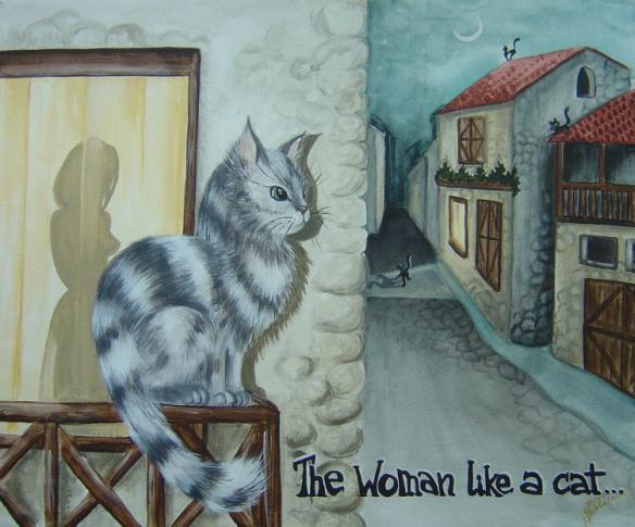 La femme comme le chat - Natalia Servolle - Click to enlarge