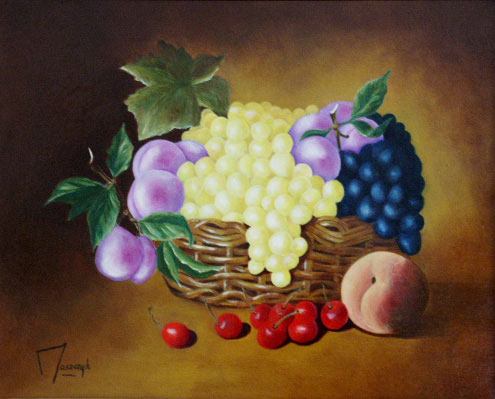 Panier gourmand étude d'après Ludivine - Michel Maszczyk