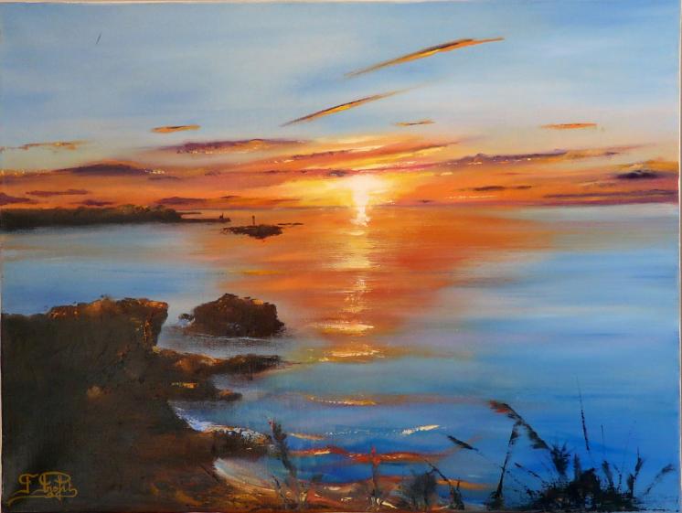 Coucher de Soleil - Fabienne Profit - Click to enlarge