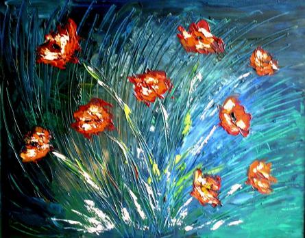 Coquelicots - Huguette Hoche