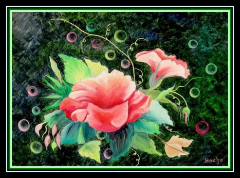 fleures à bulles - Huguette Hoche