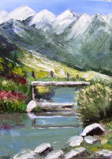 Pont sur la Vispa - Huguette Hoche