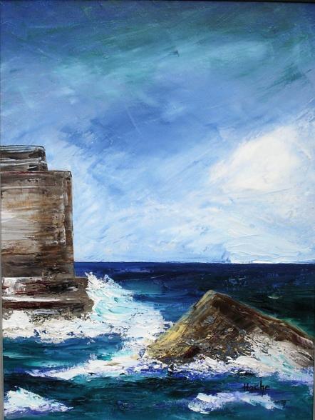 Vestiges de phare breton - Huguette Hoche