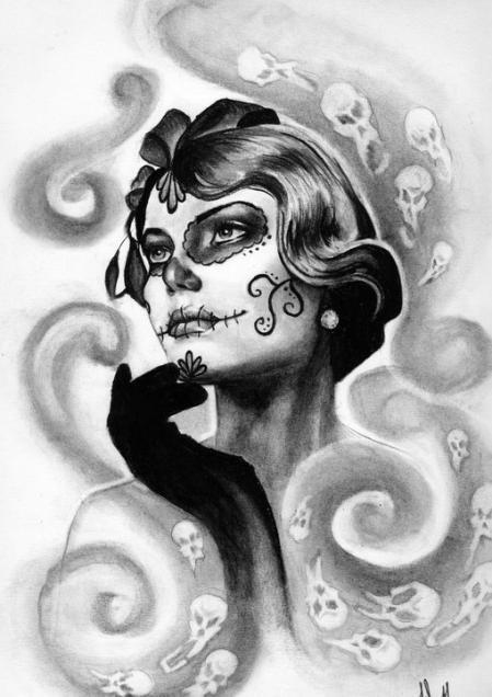 la calavera pensive - Mélanie Paris