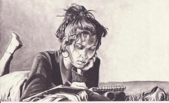la lecture - Mélanie Paris - Cliquer pour afficher en grand