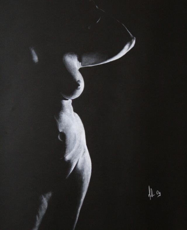 nu clair obscure n°4 - Mélanie Paris - Cliquer pour afficher en grand