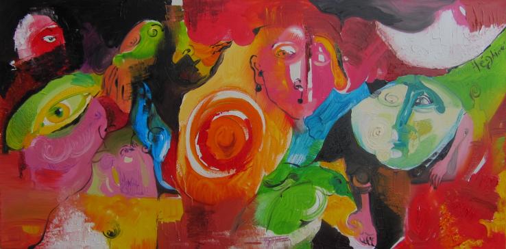 Conversation silencieuse - Heghiné Hovanesian - Cliquer pour afficher en grand