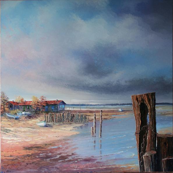 Baraques des pêcheurs - Jacques Majos - Click to enlarge