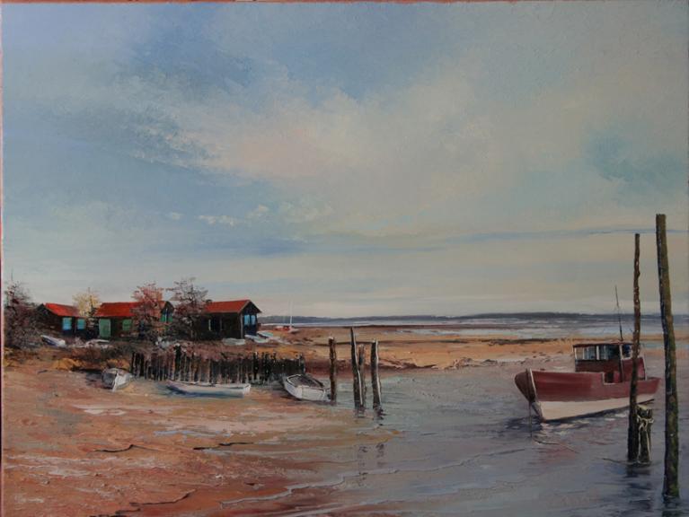 Les baraques de pêcheurs - Jacques Majos - Click to enlarge