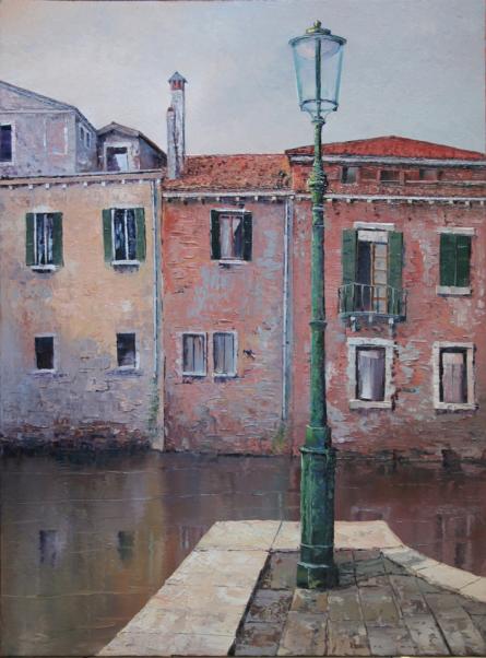 Venise, le lampadaire - Jacques Majos