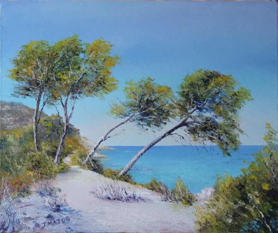 Les pins penchés - Jacques Majos