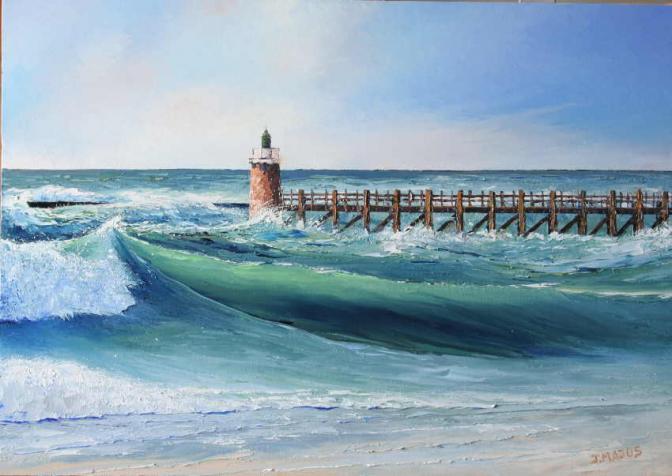L'estacade de Capbreton - Jacques Majos - Cliquer pour afficher en grand