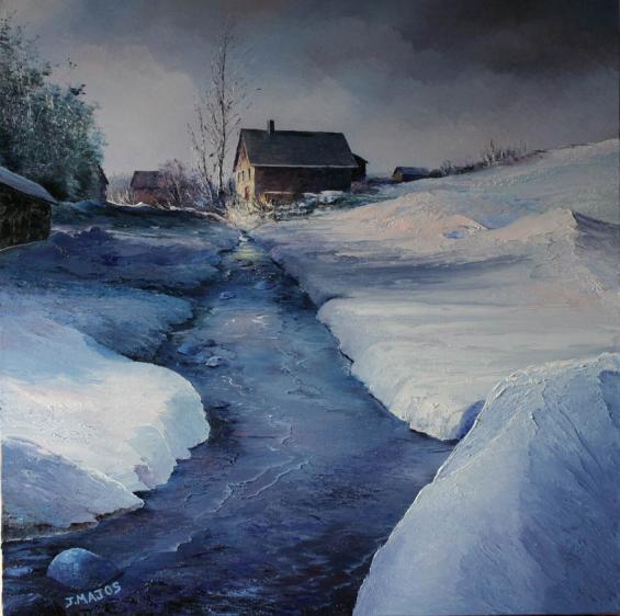 Le ruisseau gelé - Jacques Majos