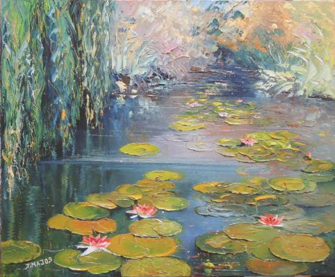 Saule et nénuphars - Jacques Majos