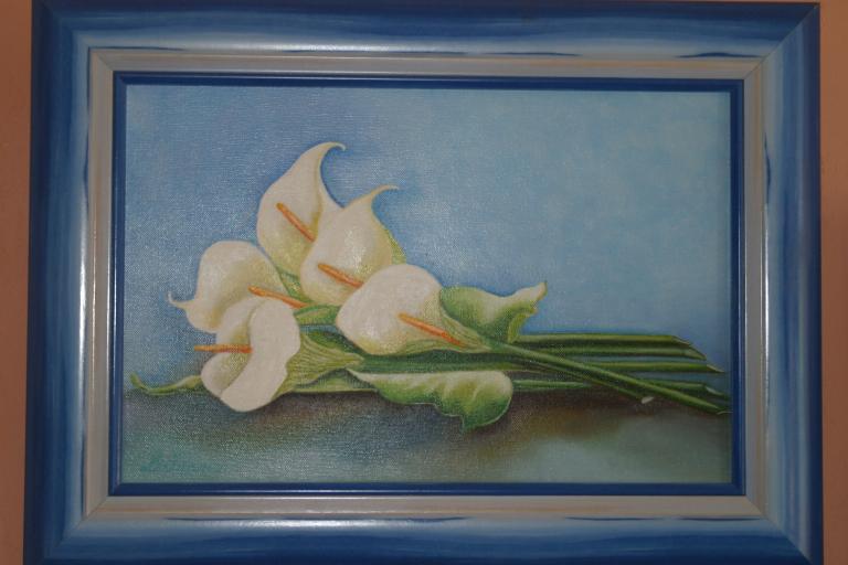 Arums - Mireille Lubrano - Cliquer pour afficher en grand