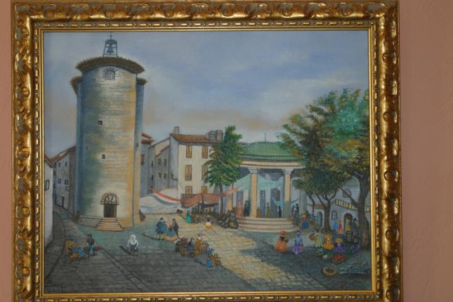 Hyeres 1800 le marché - Mireille Lubrano - Cliquer pour afficher en grand