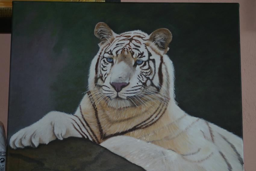 tigre blanc - Mireille Lubrano - Click to enlarge
