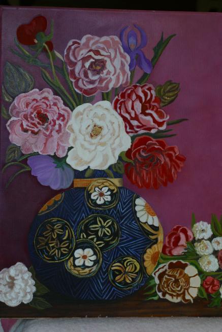 les pivoines - Mireille Lubrano