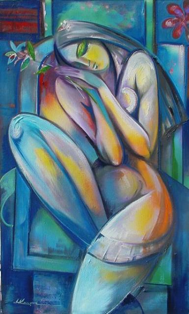 Girl with flower - Macovei Dorin