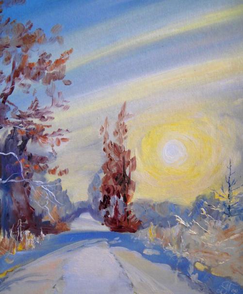 Winter sunset - Alexander Panfilov