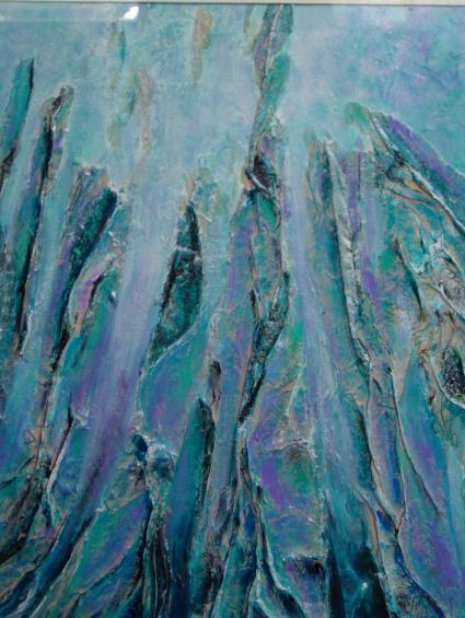 relief bleu - Martine Dominé