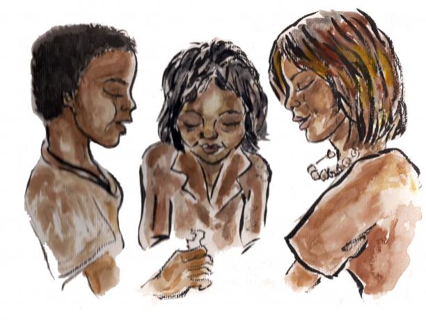 3 kids - Ophélie Bonheme - Click to enlarge