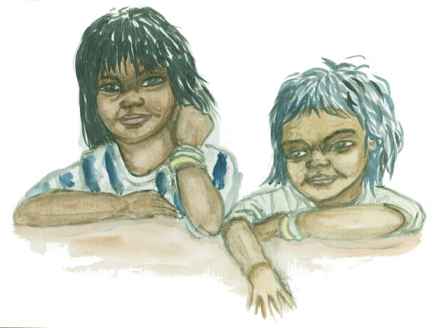 2 kids - Ophélie Bonheme - Cliquer pour afficher en grand