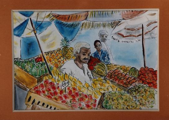 marchand de fruits au Caire - Ophélie Bonheme