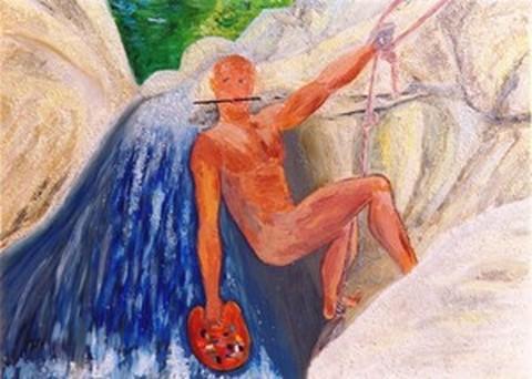 Canyoning le Riolan (autoportrait) - Vickx