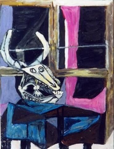 Nature morte au crâne de taureau - Vickx