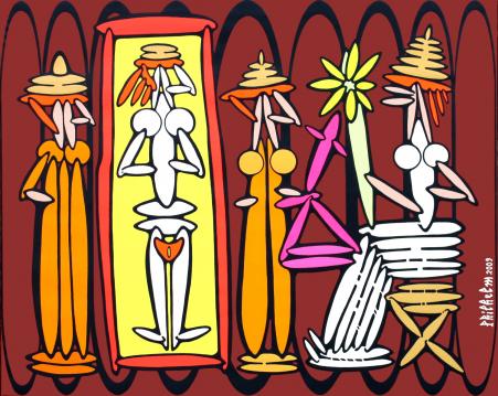 B106 - Quand une reine nue syro-hittite sollicite - Philhelm