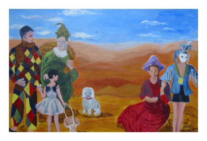 cirque façon picasso - Denise Geneviève Levi Valensi - Cliquer pour afficher en grand