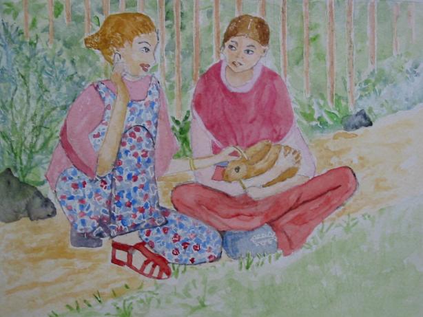 calin du lapin - Denise Geneviève Levi Valensi - Cliquer pour afficher en grand