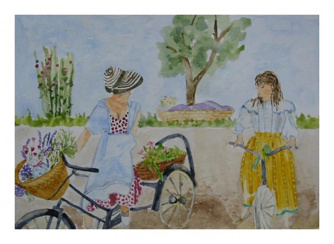 fête de la lavande - Denise Geneviève Levi Valensi - Cliquer pour afficher en grand