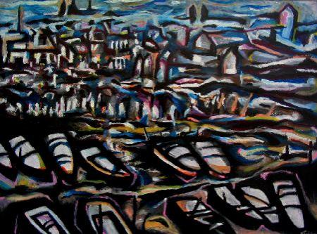 Dockyard on Vltava River - Péter Sükösd