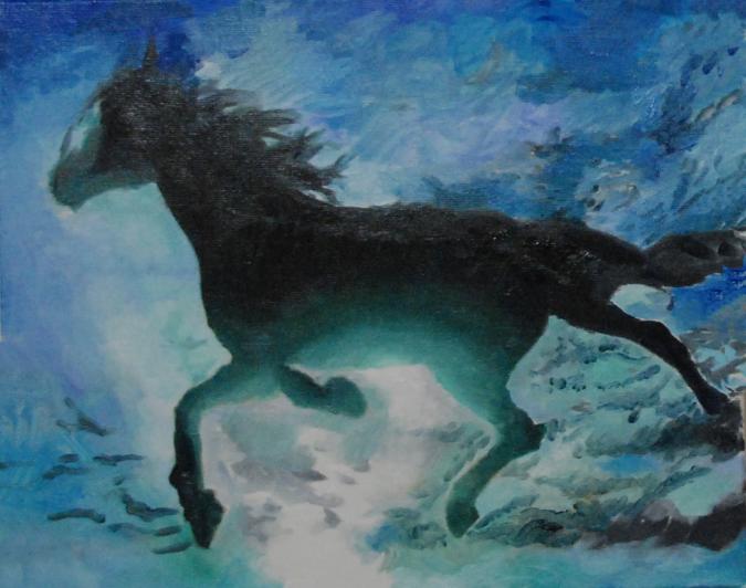 Cheval aquatique - Katia Noin-Ledanois - Cliquer pour afficher en grand