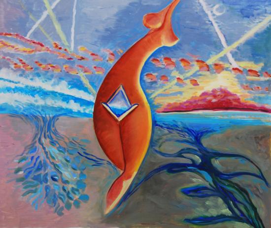 Marche sur la plage - Katia Noin-Ledanois