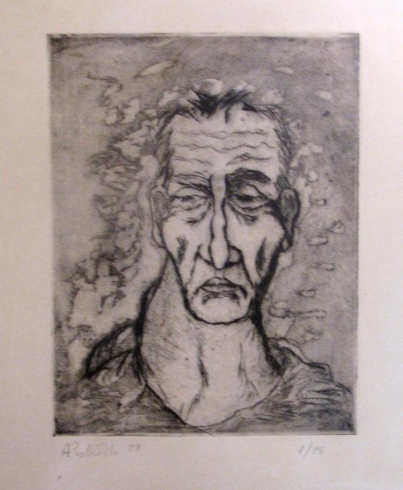 Volto segnato dalla fatica - Alfonso Robustelli